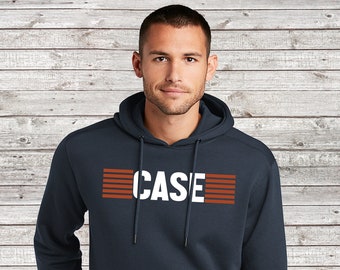 Sudadera con capucha y rayas con logotipo personalizado de tractor JI Case ¡Totalmente autorizada!