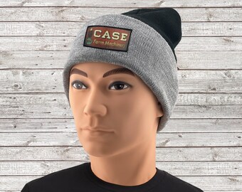 Gorro de tractor JI Case con logotipo desgastado. ¡Diseño exclusivo con licencia!