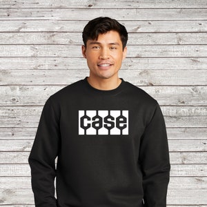 JI Case Tractor Old White Logo Crewneck Sweatshirt Fully Licensed!