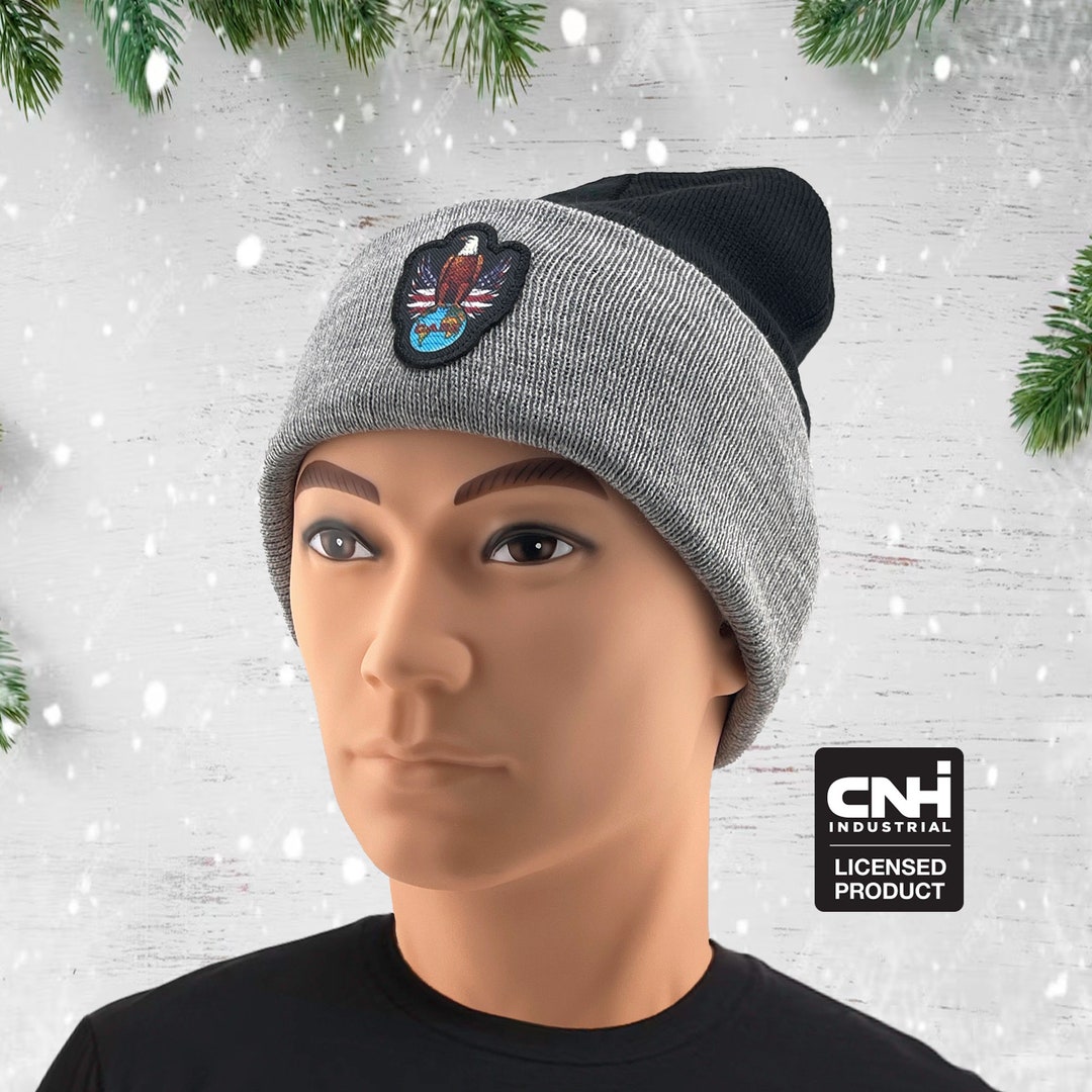 JI Case Tractor Beanie Old Abe American Flag Custom Logo. Etsy