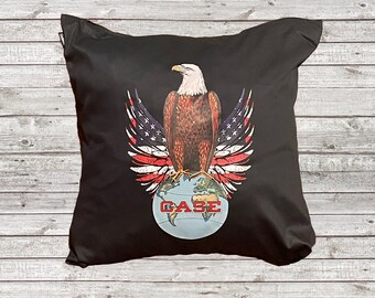 JI Case Throw Pillow Case - 18" x 18" Tractor Pillow Case Licensed Seller