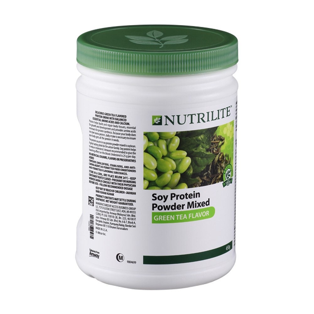 450g Amway Nutrilite Soy Protein Powder Mixed green Tea Flavor Etsy