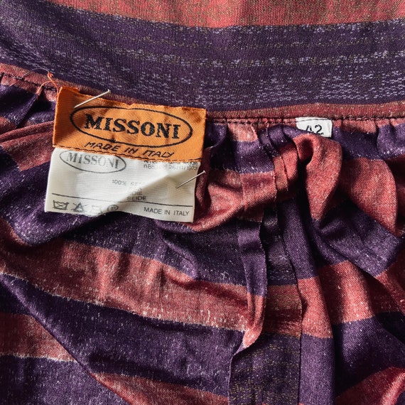 Vintage 1970's Missoni Orange Label 2 Piece Skirt… - image 10