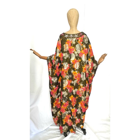 Vintage 1960's Frances Heffernan Lurex Floral Pri… - image 3