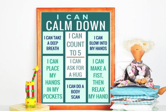 I Can Calm Down Poster Printable Poster Digital Download - Etsy