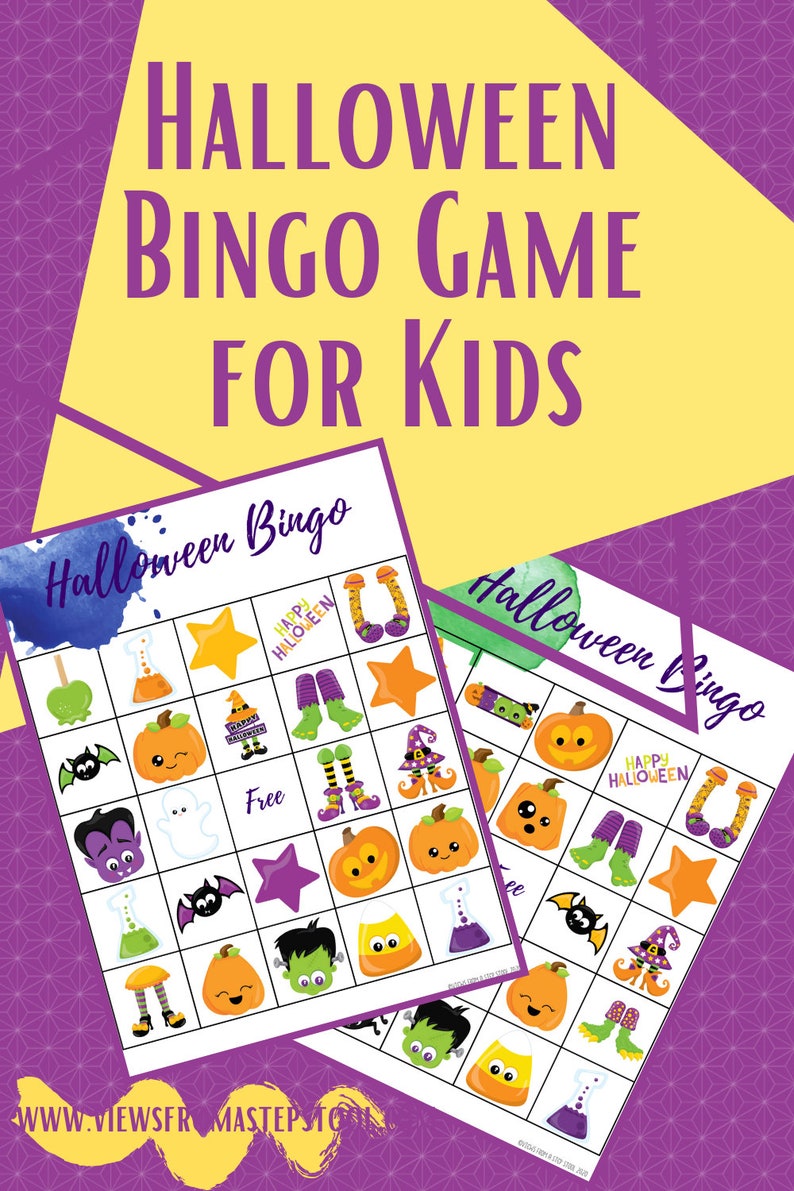 Halloween Printable Party Game Pack 6 Games Etsy