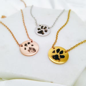 Benutzerdefinierte Haustier Porträt Halskette mit Gravur Haustier-Denkmal Geschenk personalisierter Schmuck Benutzerdefinierte Porträt zierliche Halskette Foto-Halskette Haustier-Verlust Geschenke