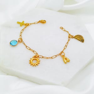 Create Your Own Charm Bracelet Gold Charm Bracelet Custom Bracelet Personalized Bracelet Handmade Dainty Bracelet Personalized Jewelry