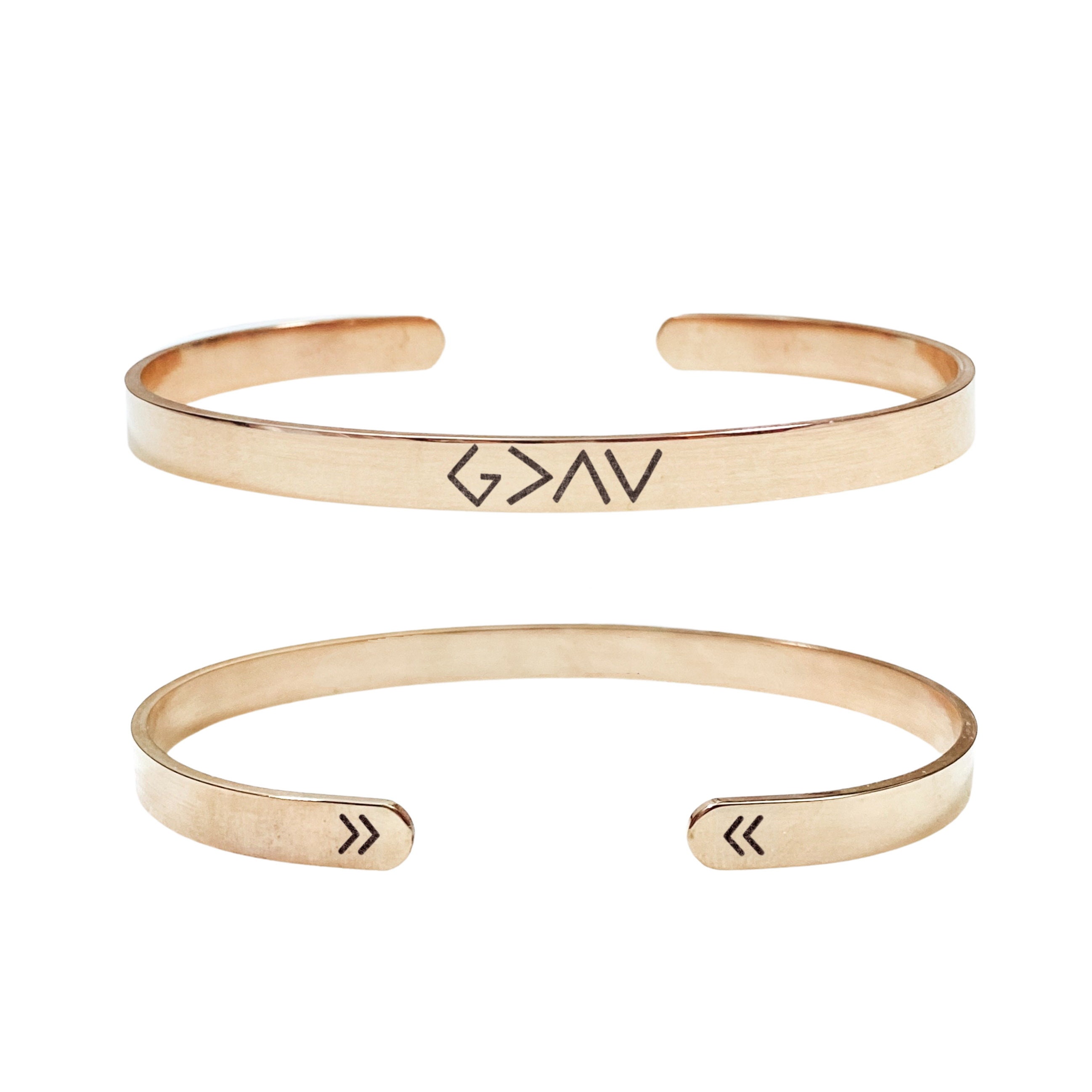 Highs and Lows Cuff Bracelet 14k Gold Plated Stainless Steel Faith Bracelet Handmade Jewelry Made in USA Etsy UK