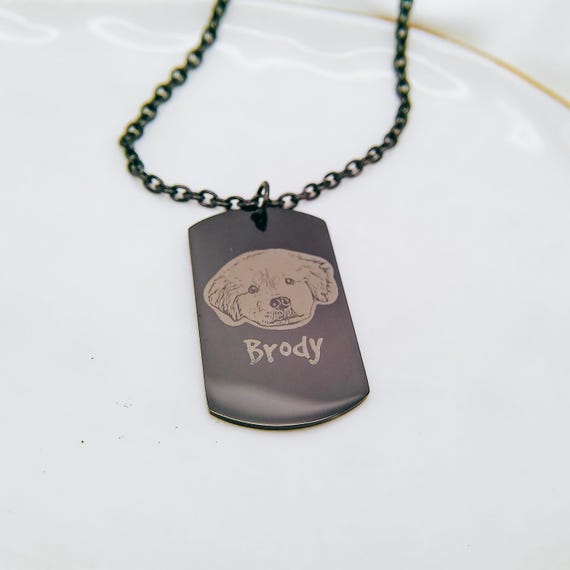 MunkiMix Collana In Acciaio Inossidabile Con Foto Personalizzata Con Immagine Del Gatto Del Cane Incisa A Colori Per Gli Amanti Degli Animali Domestici/Uomini/Donne Ciondolo Memoriale A Forma Rotonda