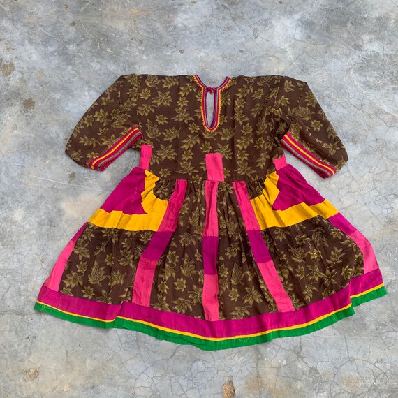 Vintage Afghani dress, patchwork, embroidery, kuch