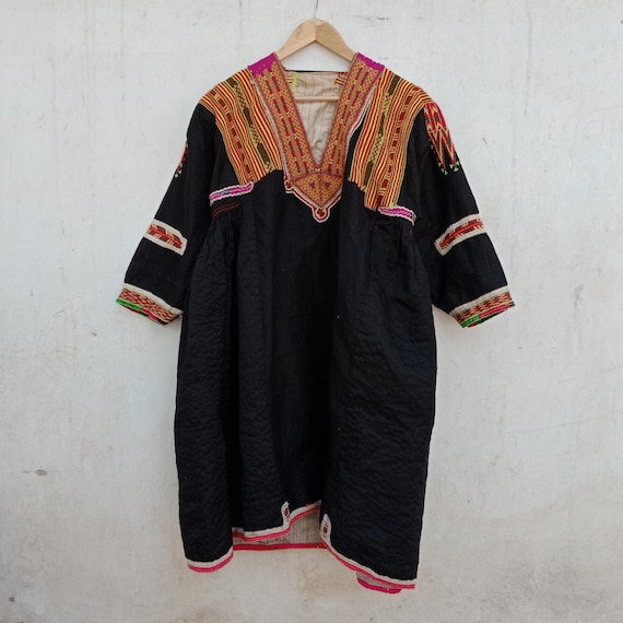 Afgani dress, vintage kuchi dress, embroidery, afg