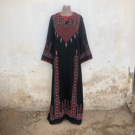 Palestinian vintage dress, bedouin, boho, gypsy, a