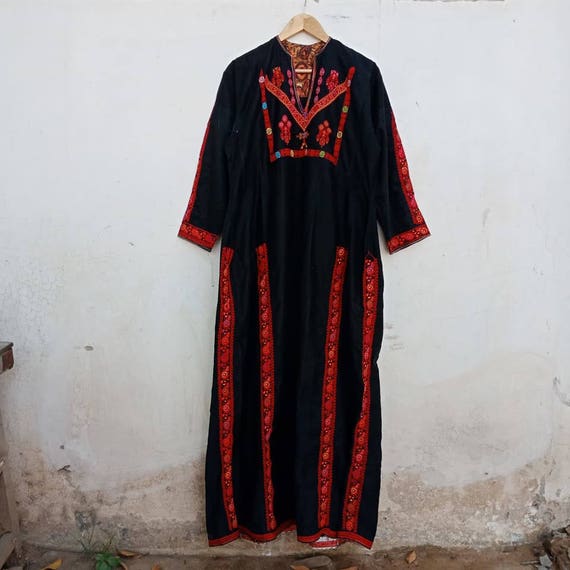 Vintage Palestinian dress, bedouin, Afghani, triba