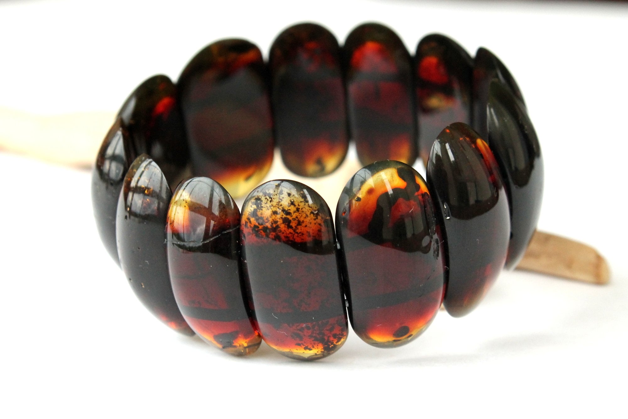 Elegant cheery amber bracelet original amber bracelet two | Etsy