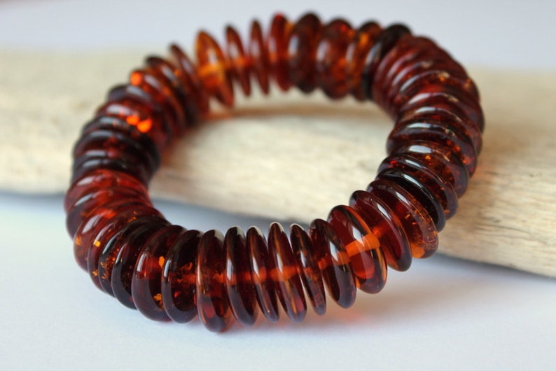Cognac amber bracelet elegant amber bracelet cognac amber beads cognac color beads stretchy bracelet royal amber amber jewelry