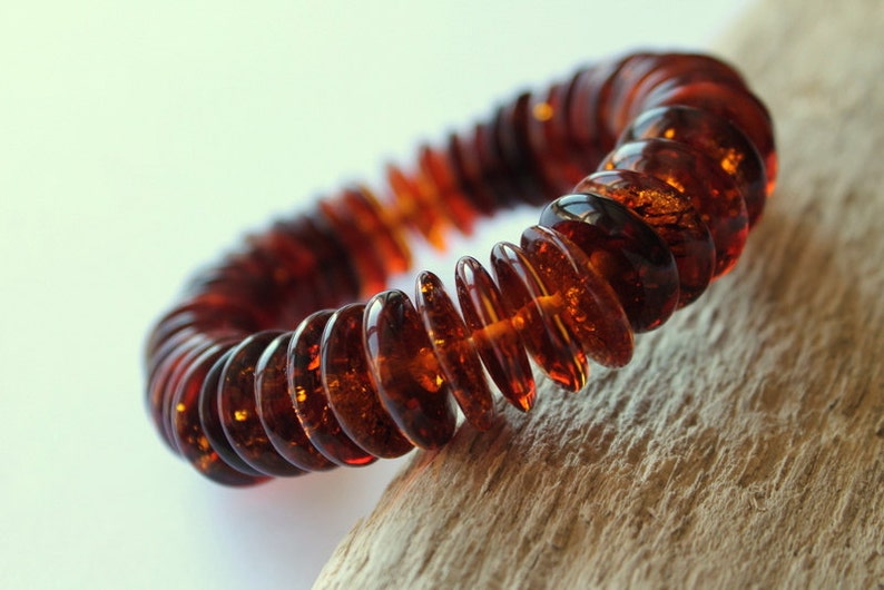 Cognac amber bracelet elegant amber bracelet cognac amber beads cognac color beads stretchy bracelet royal amber amber jewelry
