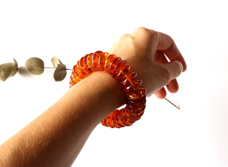 gem stone bracelet elegant amber jewelry golden color amber bracelet Cognac color amber bracelet organic amber bracelet Baltic amber