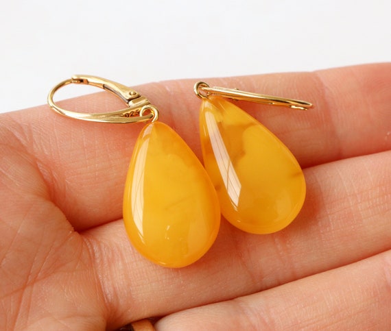 antique amber earrings