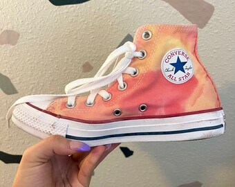 tie dye converse platform