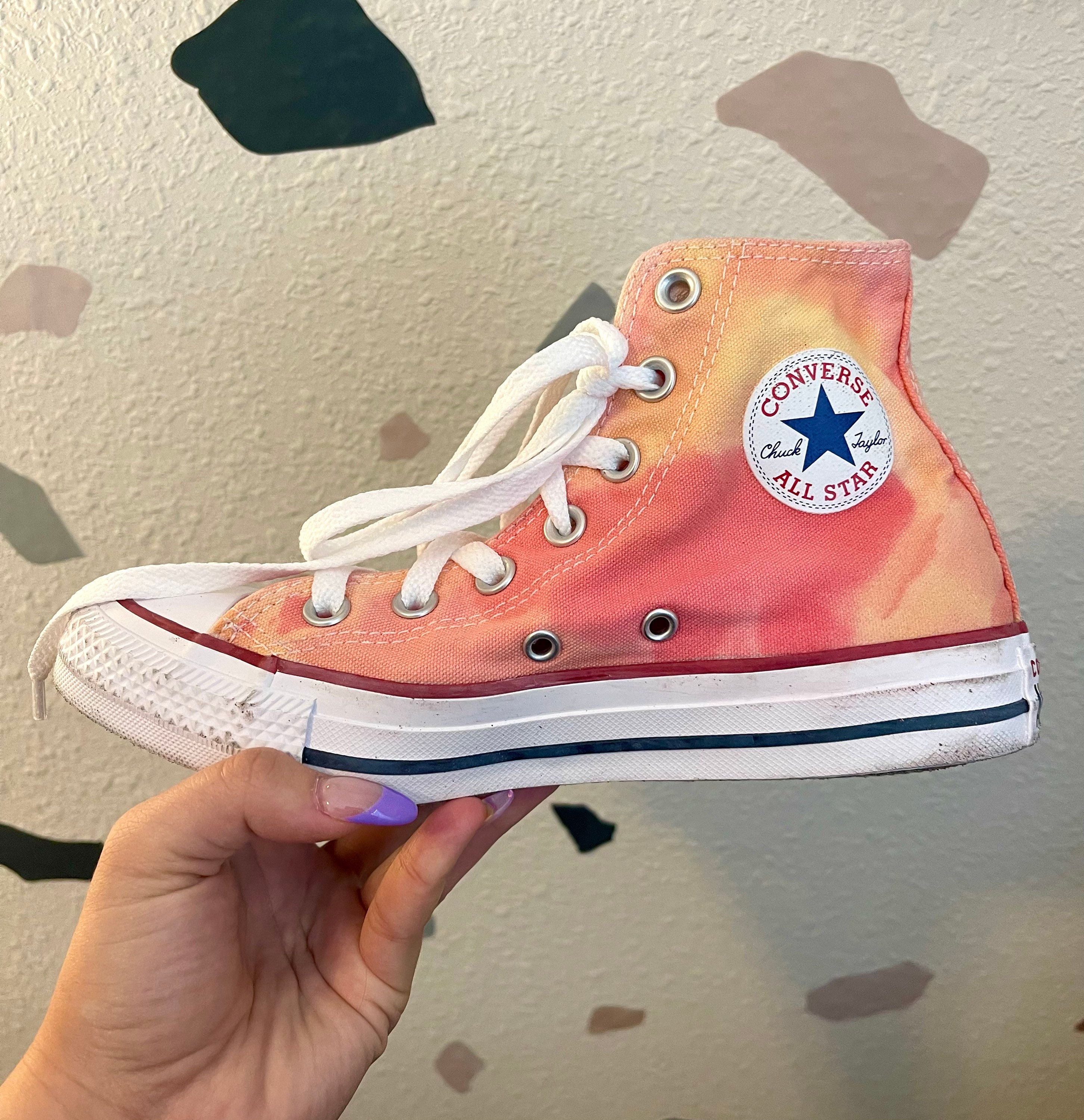 Tie Dye Converse / Tie Dye High Tops / Custom Converse / - Etsy Tie Dye Converse / Tie Dye High Tops / Custom Converse / - Etsy
