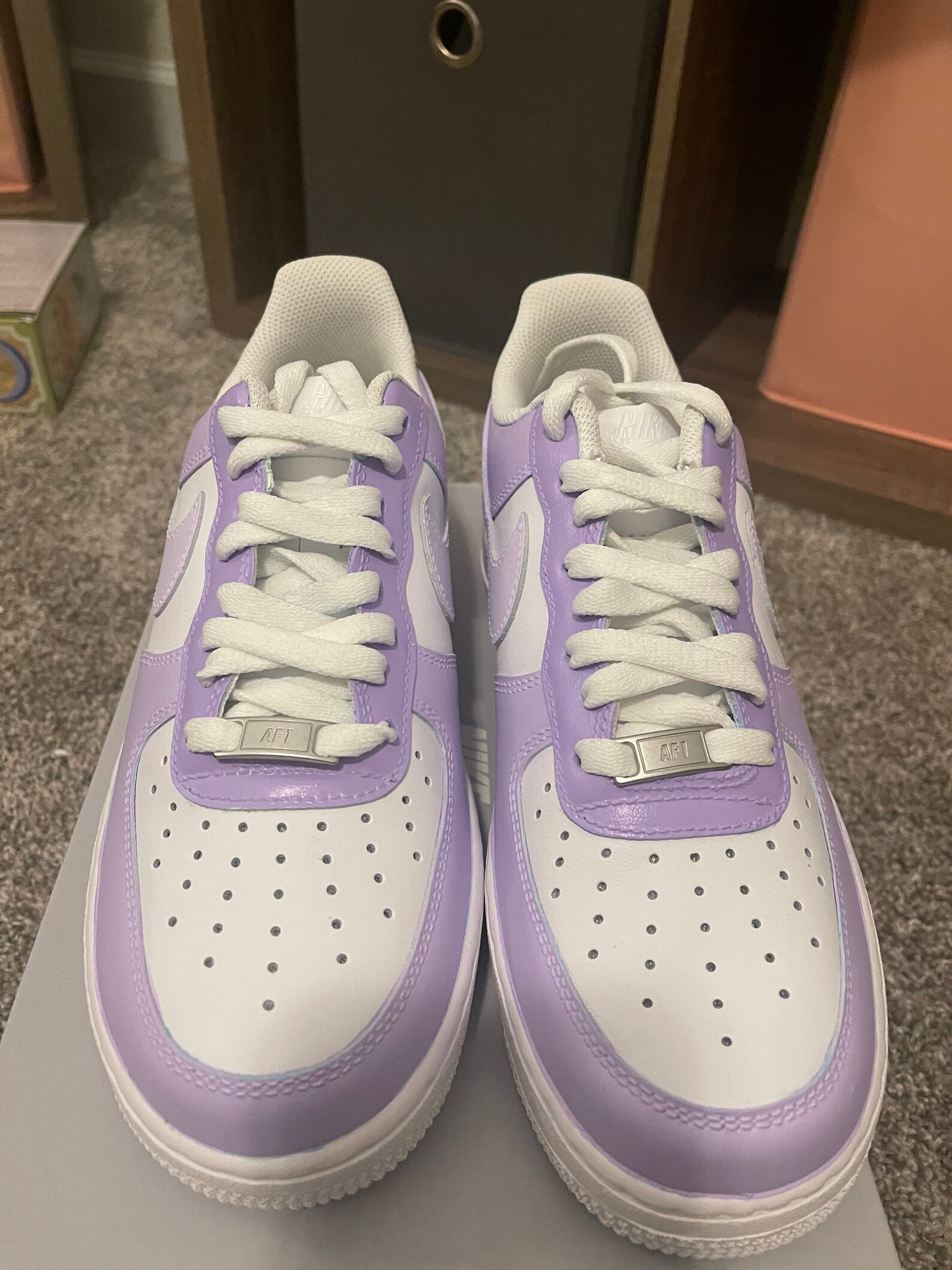lavender air force 1 high top