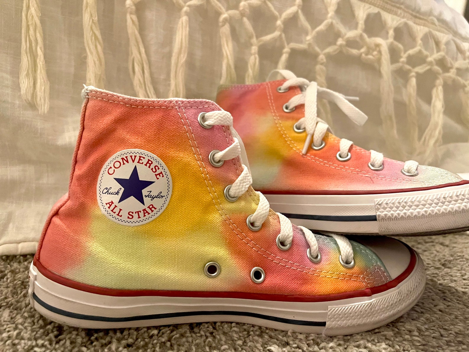 Tie Dye Converse / Tie Dye High Tops / Custom Converse / Etsy