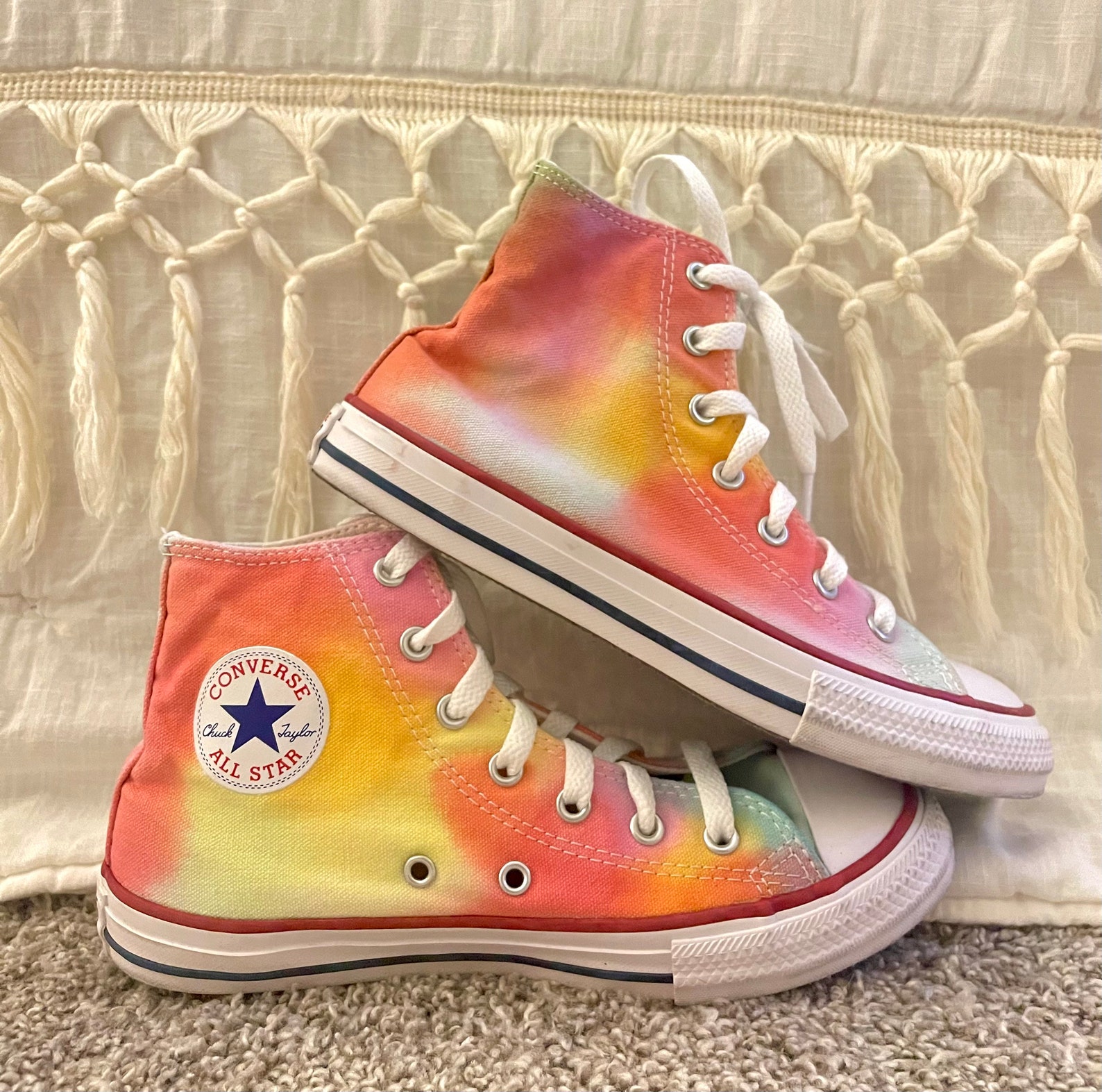 Tie Dye Converse / Tie Dye High Tops / Custom Converse / Etsy