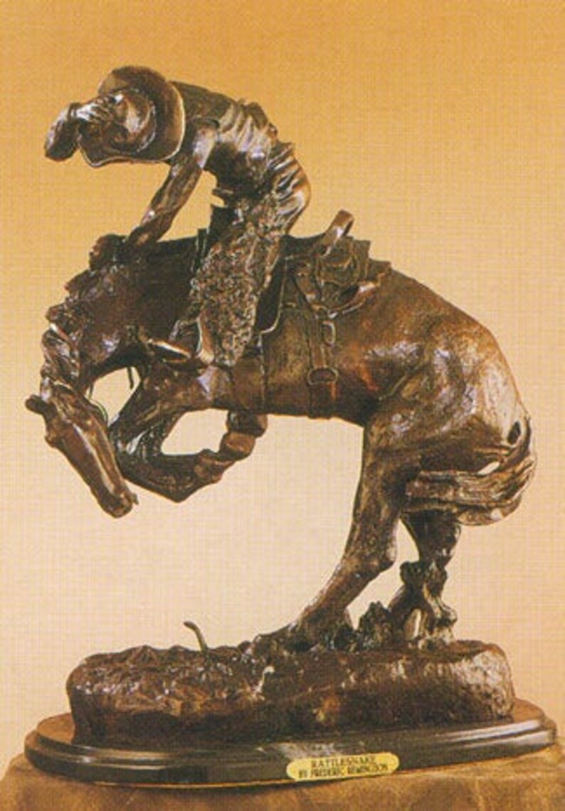 Rattlesnake Bronze Regular Sculpture by Frederic Remington by Etsy