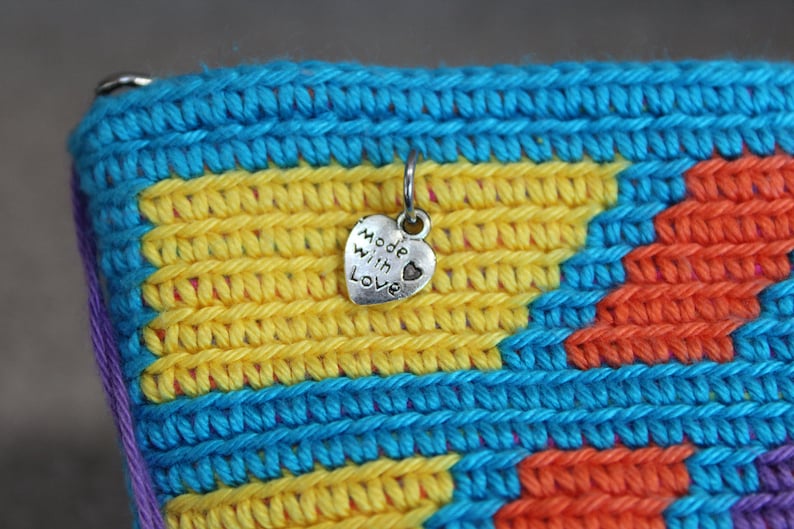 Mochila clutch crochet pattern, tapestry crochet pattern, mochila bag, mochila crochet pattern, crochet pattern pencil case image 5