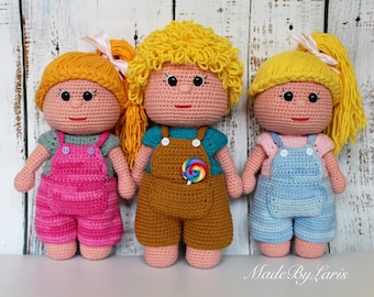 Popje haakpatroon, amigurumi patroon, haakpatroon kinderen, haakpatroon voor beginners