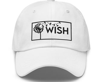 Embroidered Dandelion Wish Dad hat