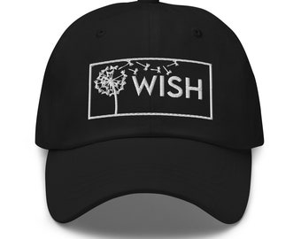 Embroidered Dandelion Wish Dad Hat