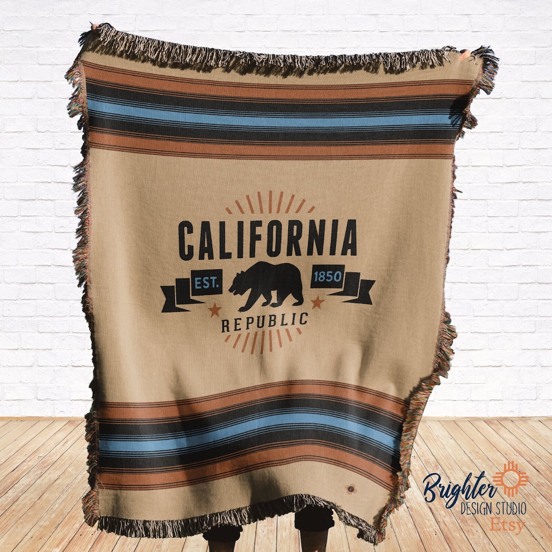 California Coast Mask Hooded Blanket