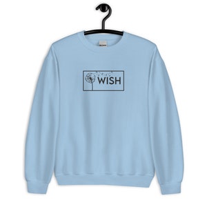 Embroidered Dandelion Wish Unisex Sweatshirt