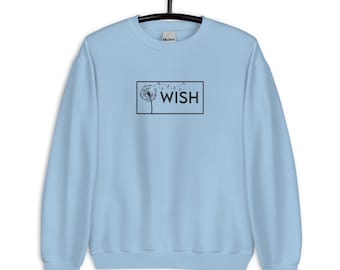 Embroidered Dandelion Wish Unisex Sweatshirt