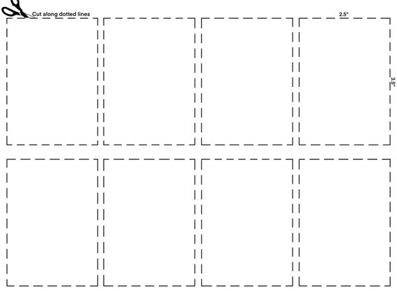 2 5 X 3 5 Card Templates For Procreate Canvas With Layers Etsy