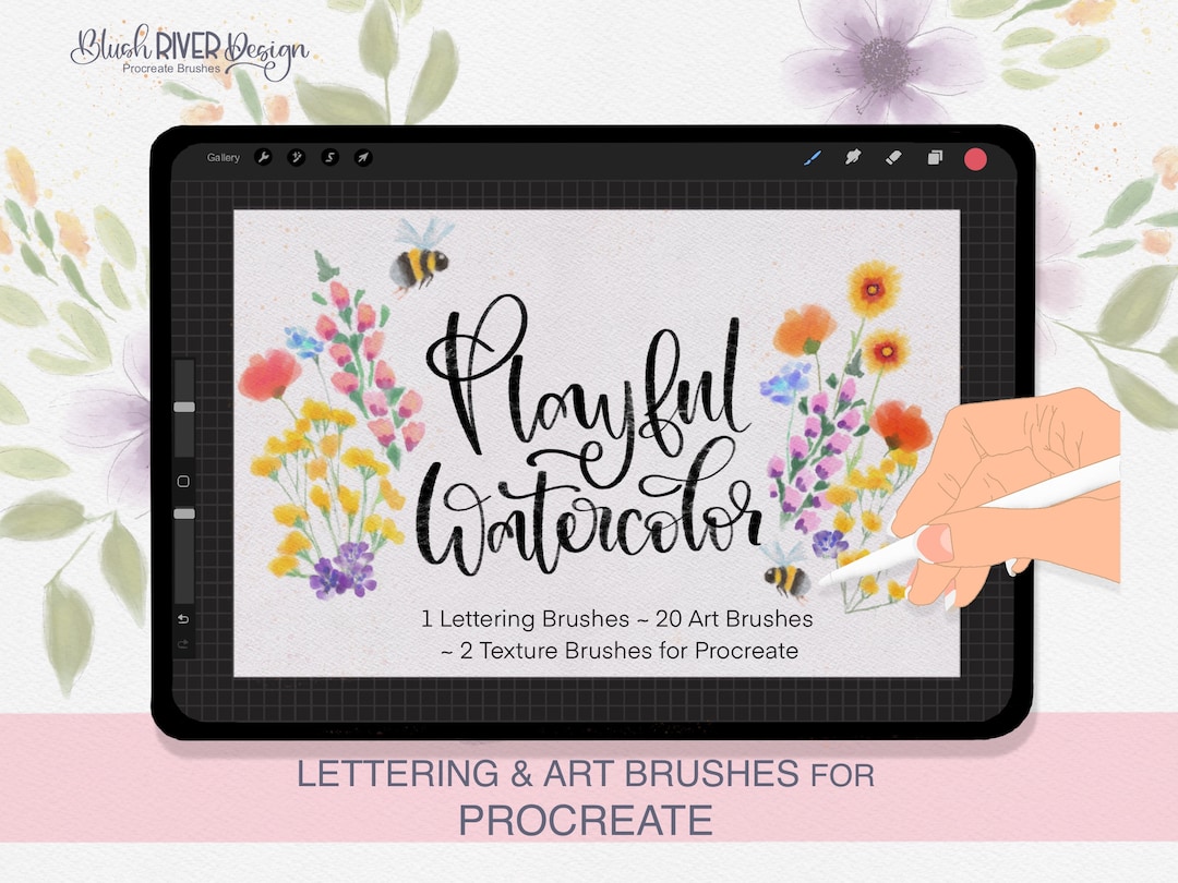Watercolor Procreate Brush Set / Playful Watercolor / Modern ...