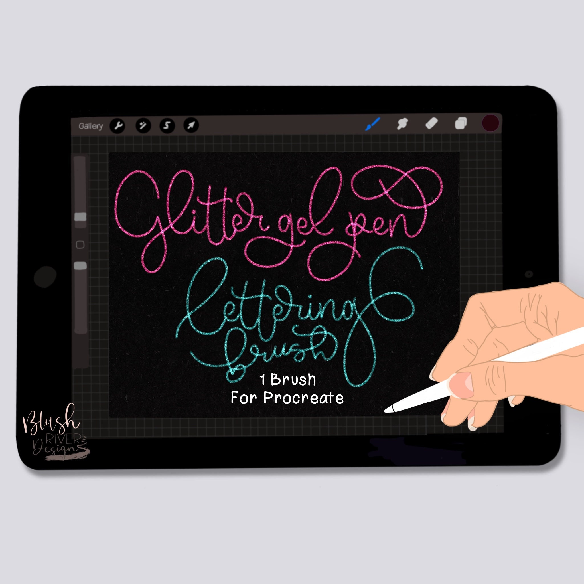 Procreate Brush Glitter Gel Pen Digital Download Ipad Etsy
