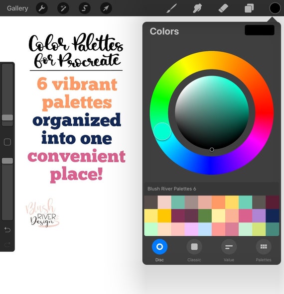 Procreate Palette 6 Organized Color Palettes Procreate Etsy Procreate Palette 6 Organized Color Palettes Procreate Etsy