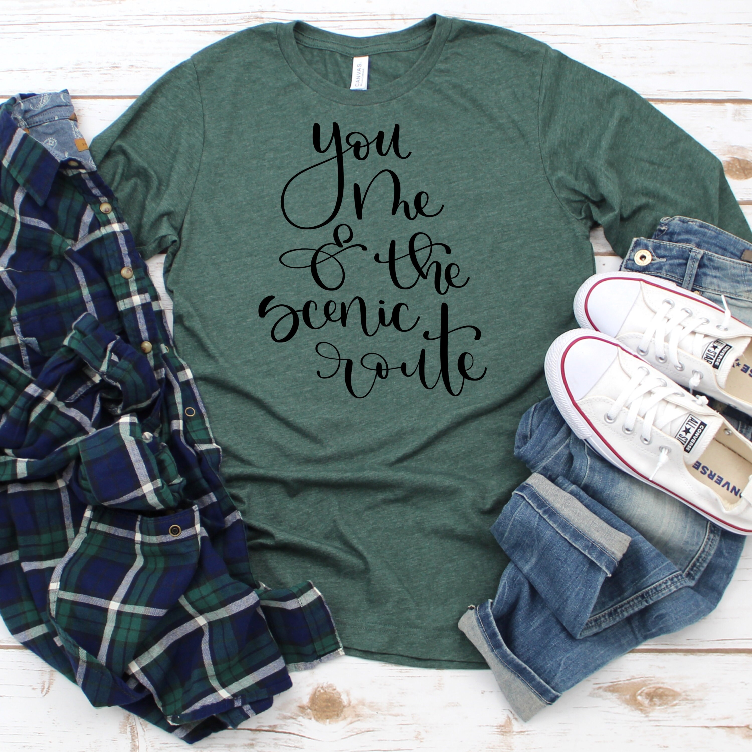 You Me and the Scenic Route/girlfriend Shirt Svg/wifey Shirt - Etsy