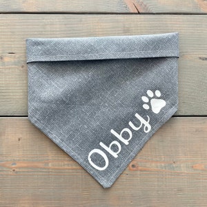 17&quot; Personalized, Customized Pet Name Bandana