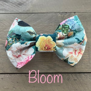 4&quot; Pet Bowtie &quot;Bloom&quot; Flowers, Roses, Garden, Fancy, Summer