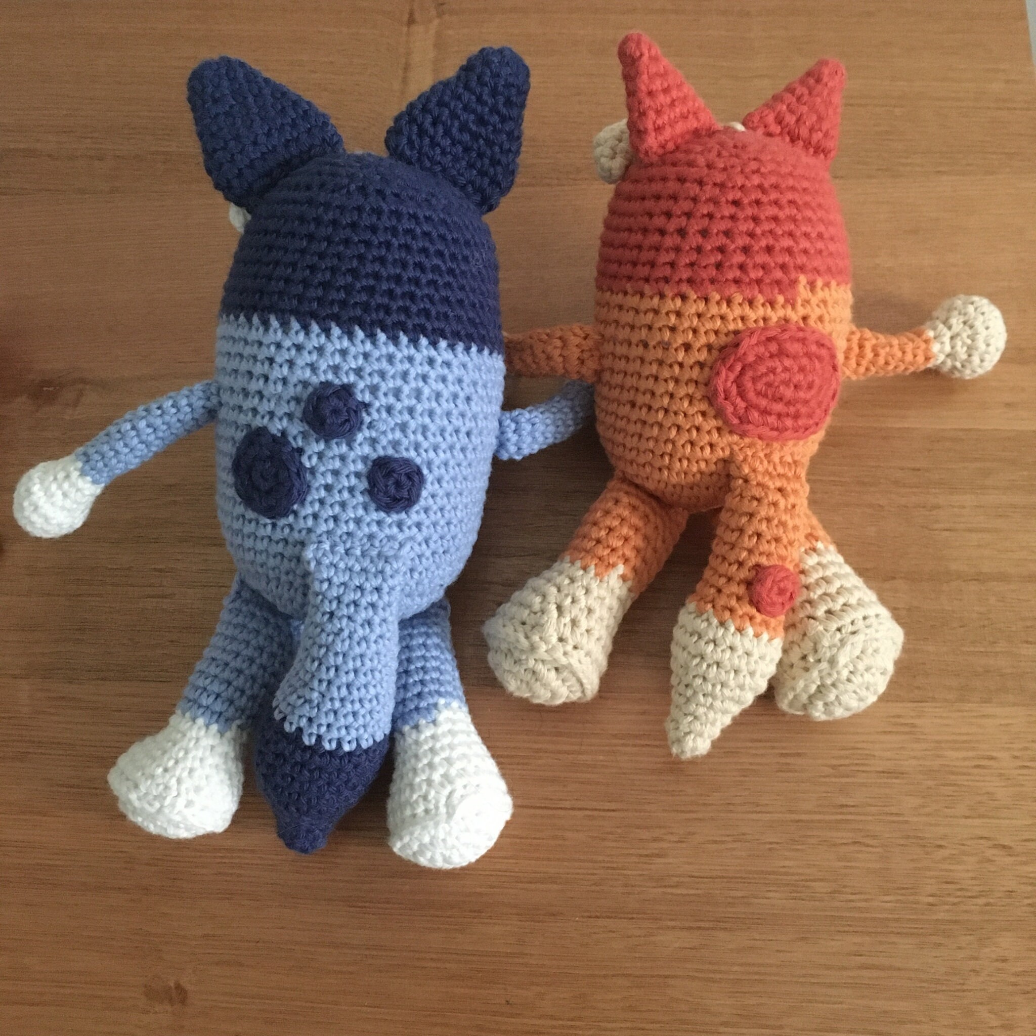 Bluey and Bingo Crochet Pattern Etsy Polska