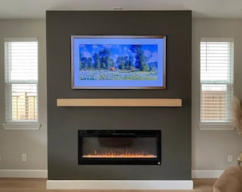 Fireplace Wood Mantel Beam 48-72", Floating Mantel Shelf