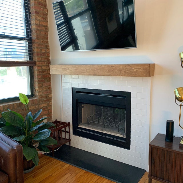 Wood Beam Mantel Wood Mantel Fireplace Mantel Mantel Etsy