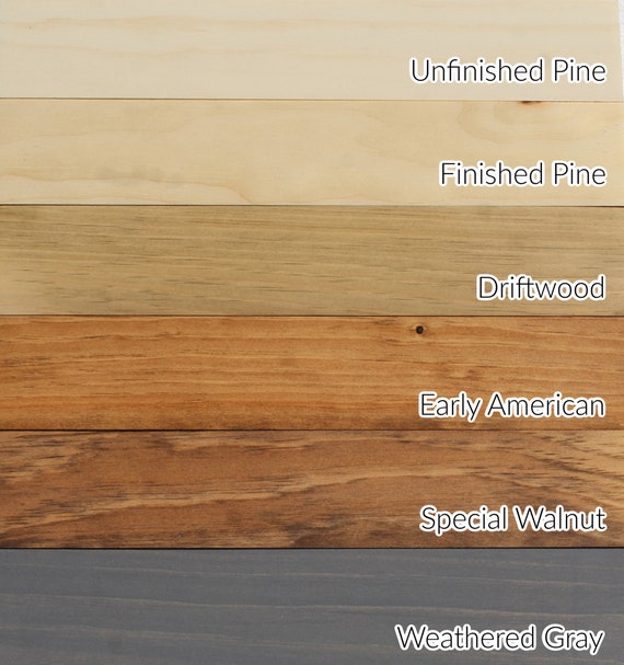 STAIN SAMPLES on Pine for Floating Shelves and Mantels Etsy