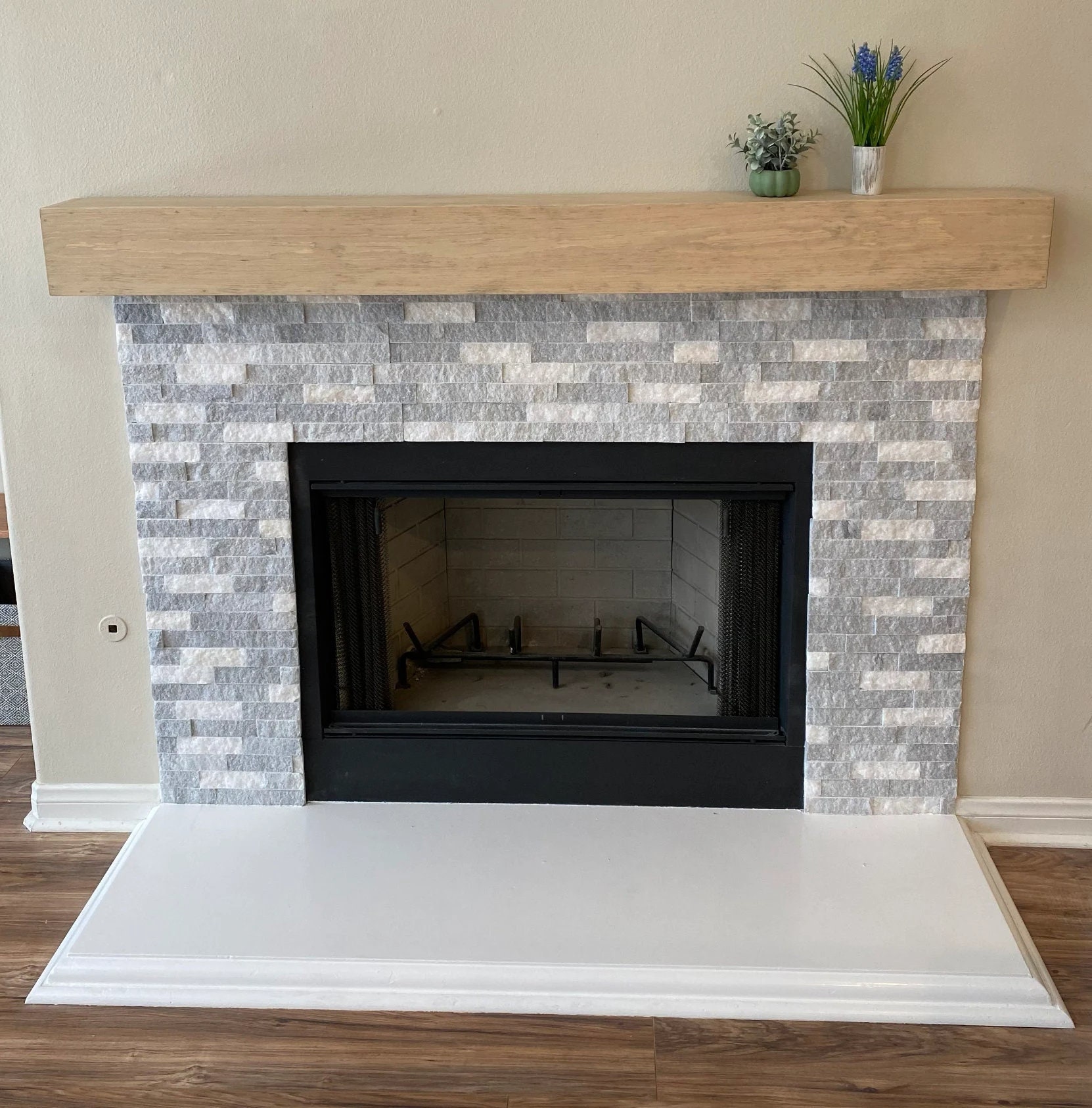 Wood Beam Mantel Shelf 48-72 Floating Wood Fireplace - Etsy