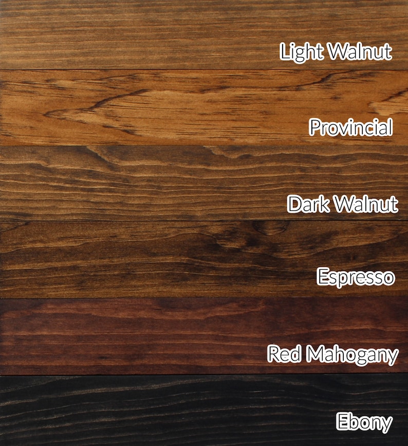 STAIN SAMPLES on Pine for Floating Shelves and Mantels Etsy