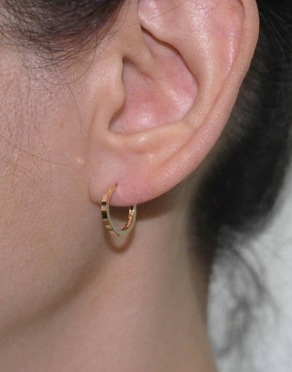 12mm huggie earrings